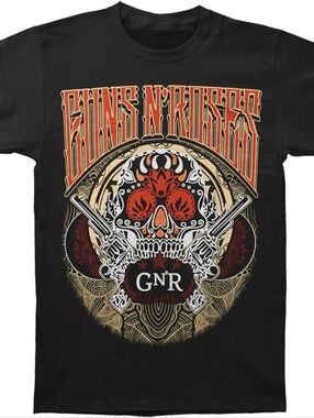 GNR Guns N Roses Black Short Sleeve T-shirt